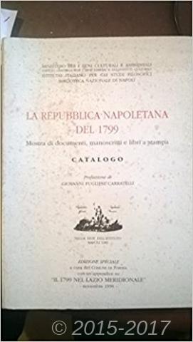 Copertina di Breve guida alla mostra documentaria La repubblica napoletana del 1799